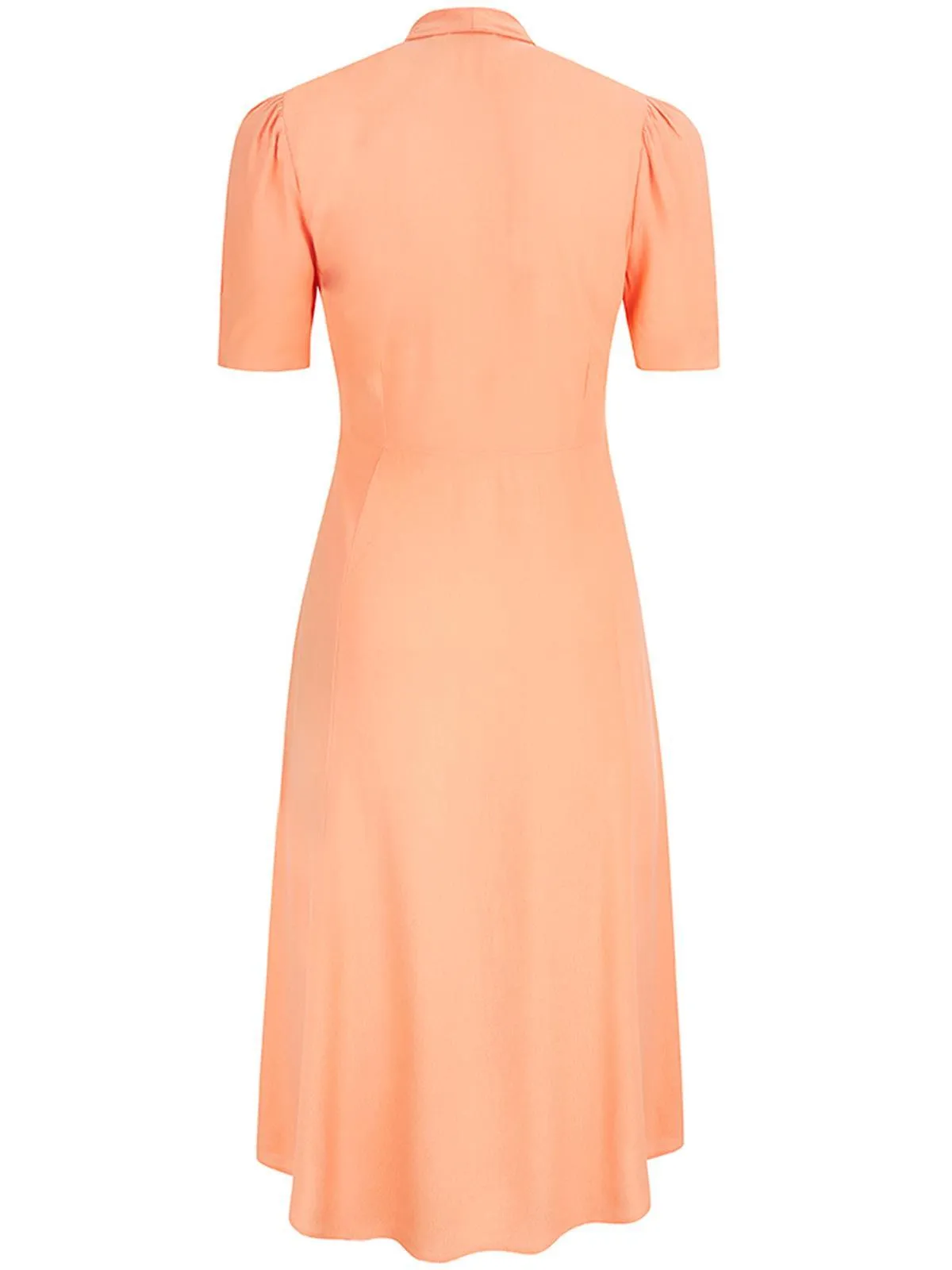 1940s Vintage Matinee Dress in Pan Stik Peach