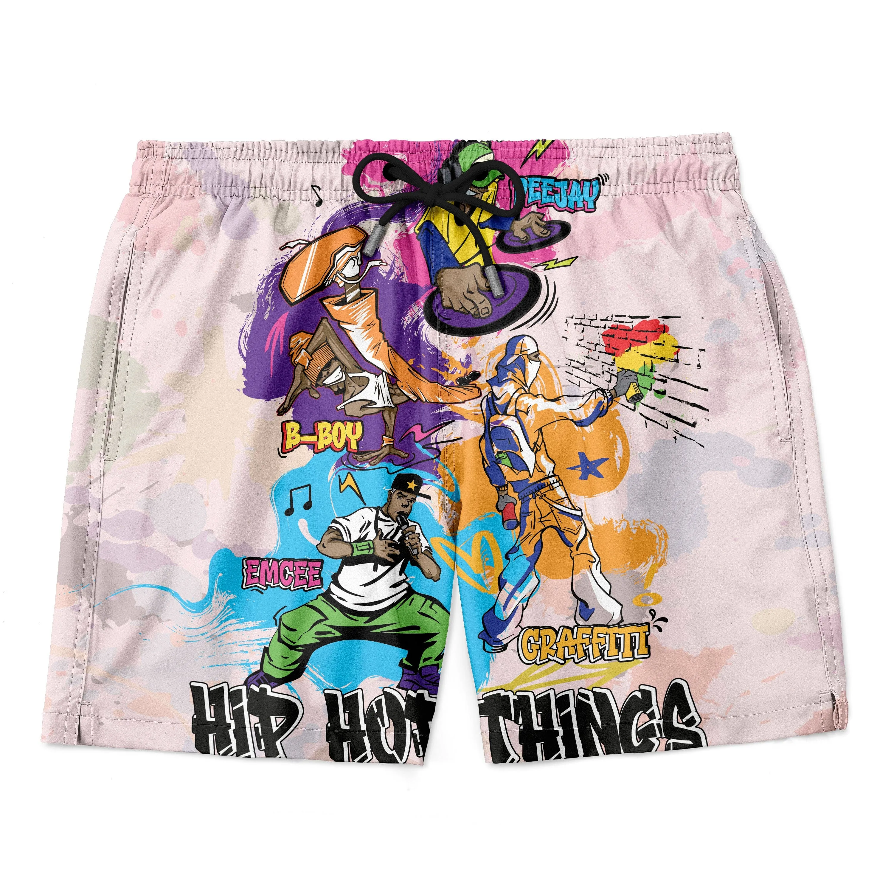 4 Elements Of Hip Hop Hawaiian Shirt and Shorts Set