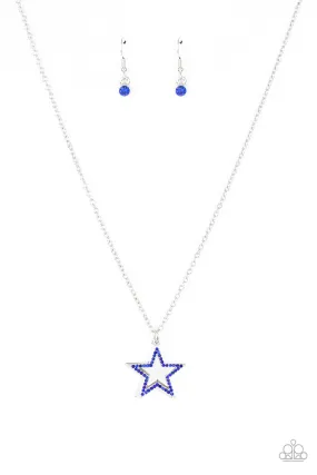 American Anthem Blue - Necklace