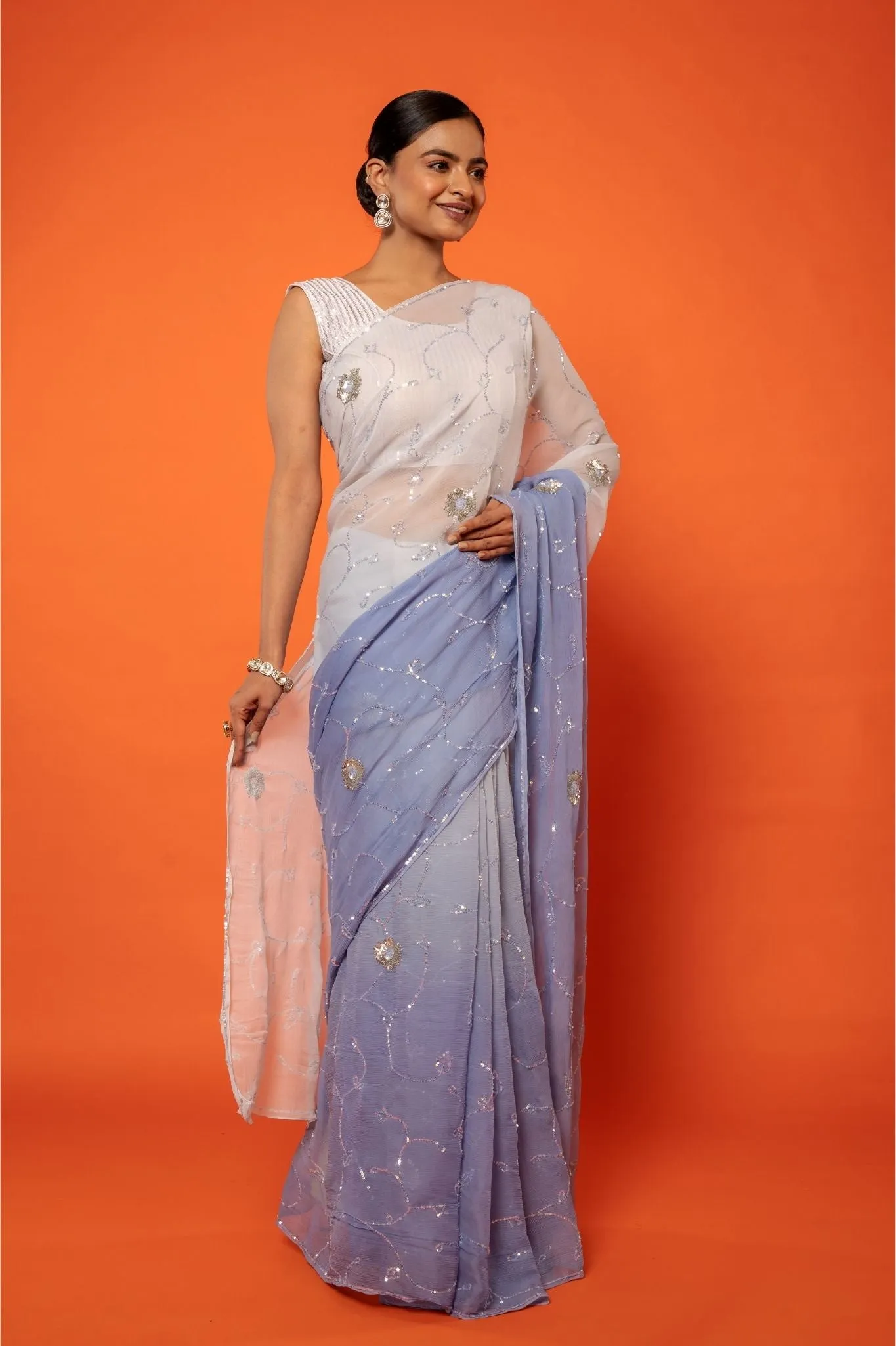 Aris Pure Chiffon Saree