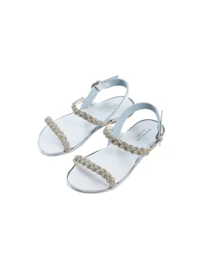 Babywalker Crystal Embellished Leather Sandal