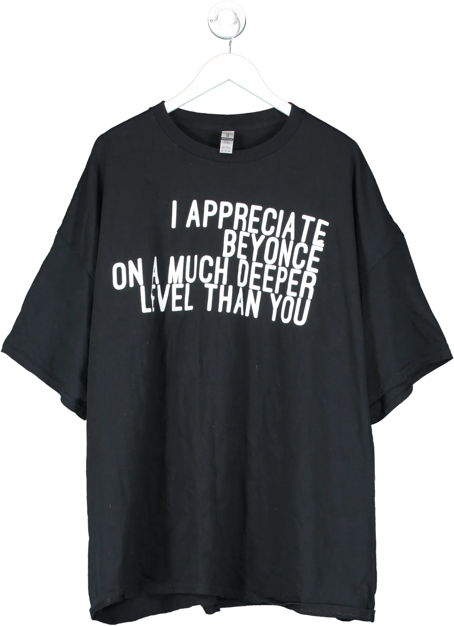 Black Short Sleeve Slogan Top UK 20