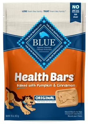 Blue Health Bars Baked With Pumpkin & Cinnamon Dog Treats