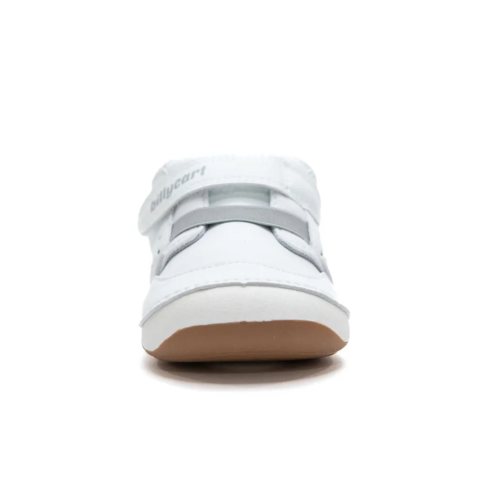 BROOKLYN white baby and toddler unisex sneakers