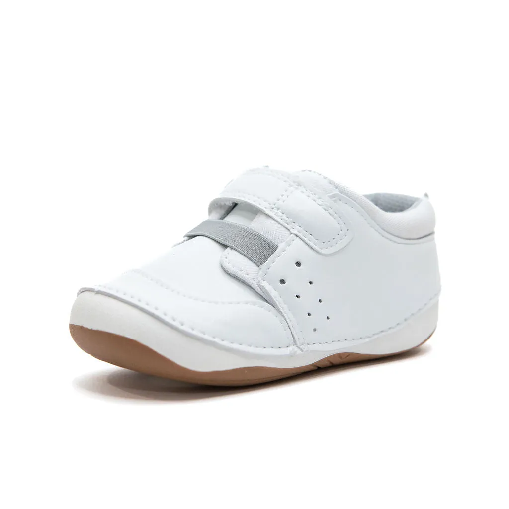 BROOKLYN white baby and toddler unisex sneakers