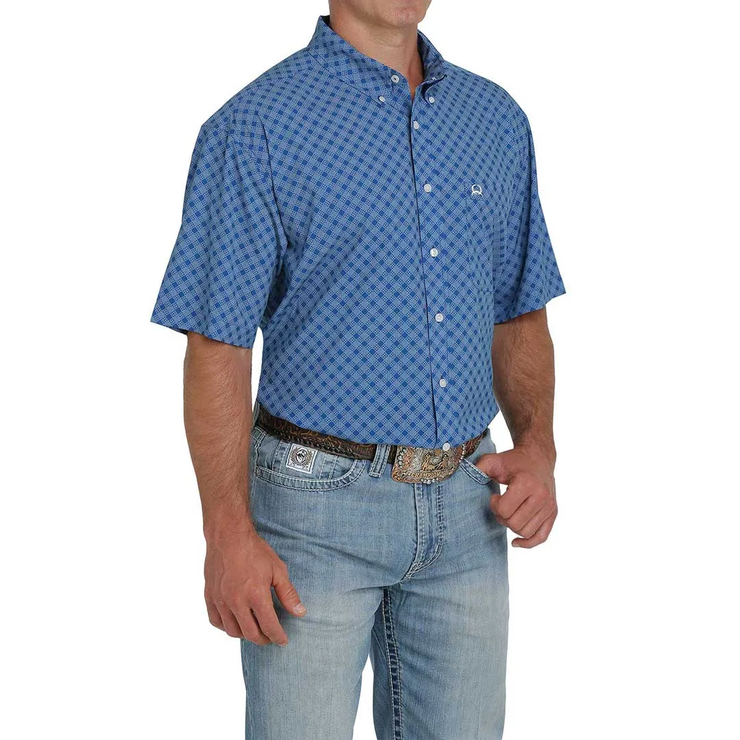 Cinch Men's Diamond Print Short Sleeve Shirt