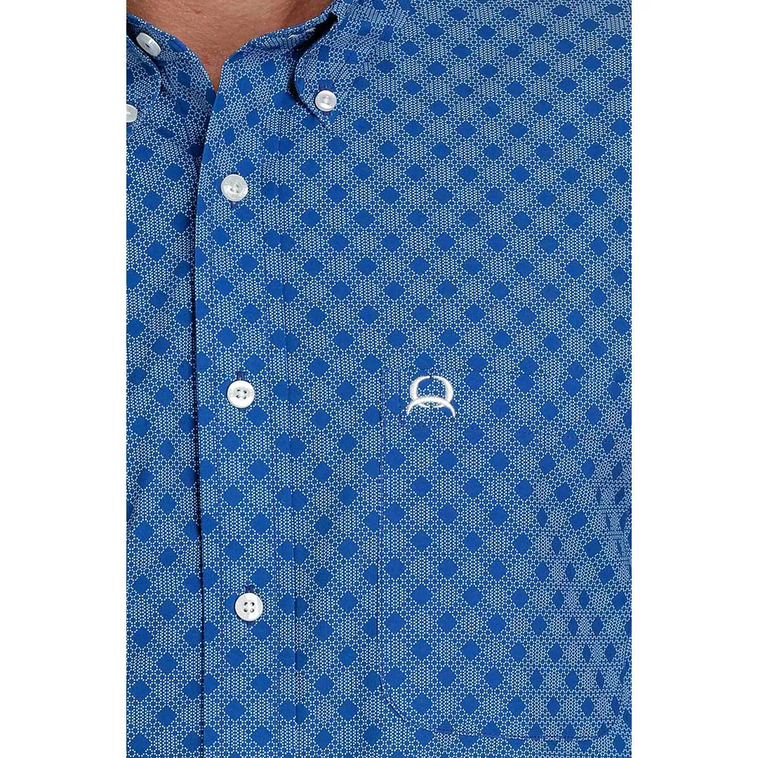 Cinch Men's Diamond Print Short Sleeve Shirt