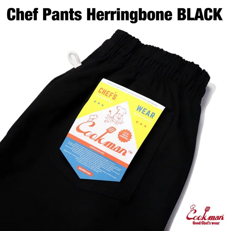 Cookman Chef Pants - Herringbone : Black