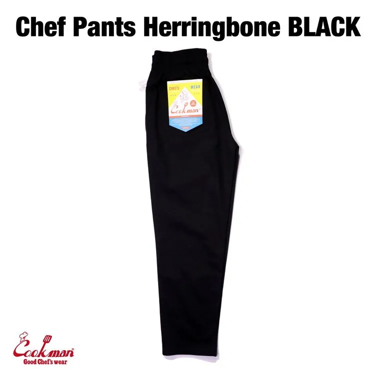 Cookman Chef Pants - Herringbone : Black