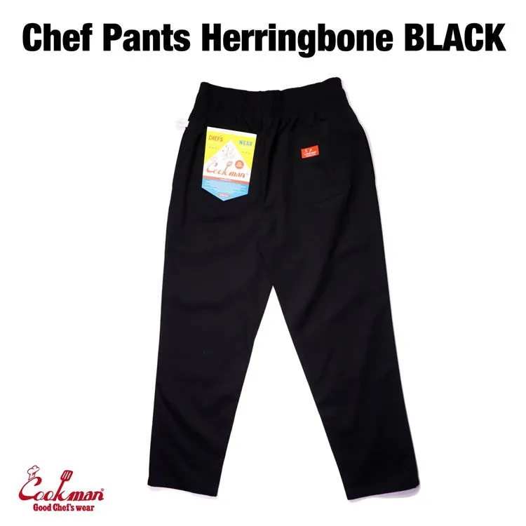 Cookman Chef Pants - Herringbone : Black