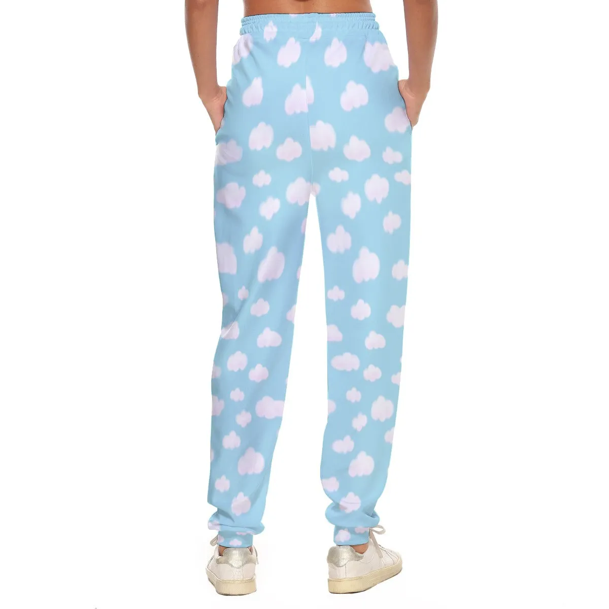 Dreamy Clouds Women's Sweatpants (Sky Blue)