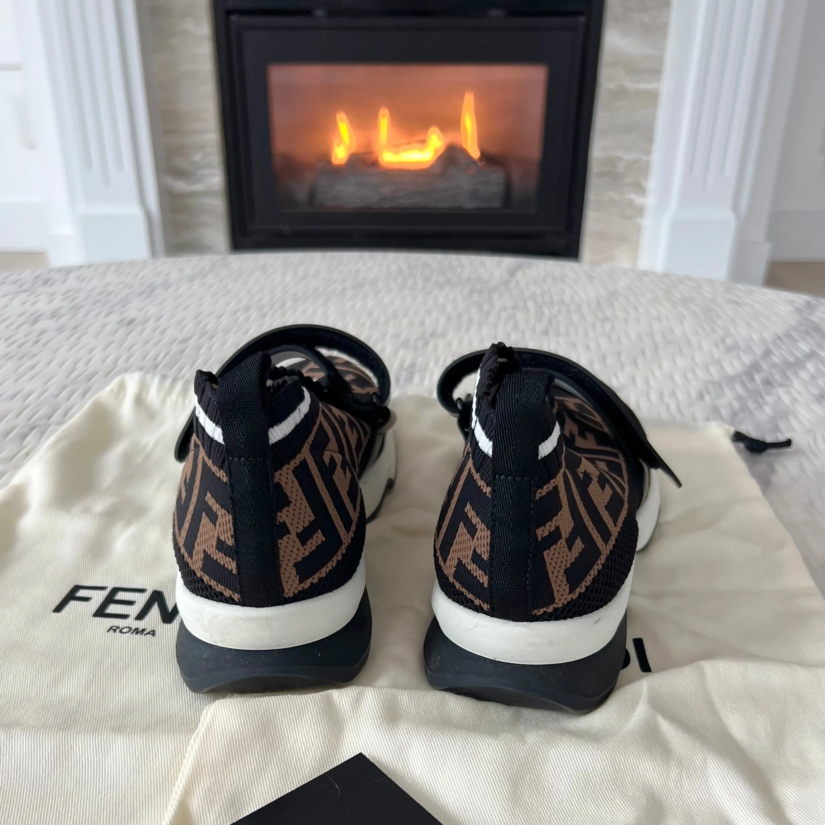 Fendi Love Fabric Sneakers