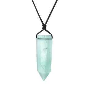 Fluorite point necklace   pendulum