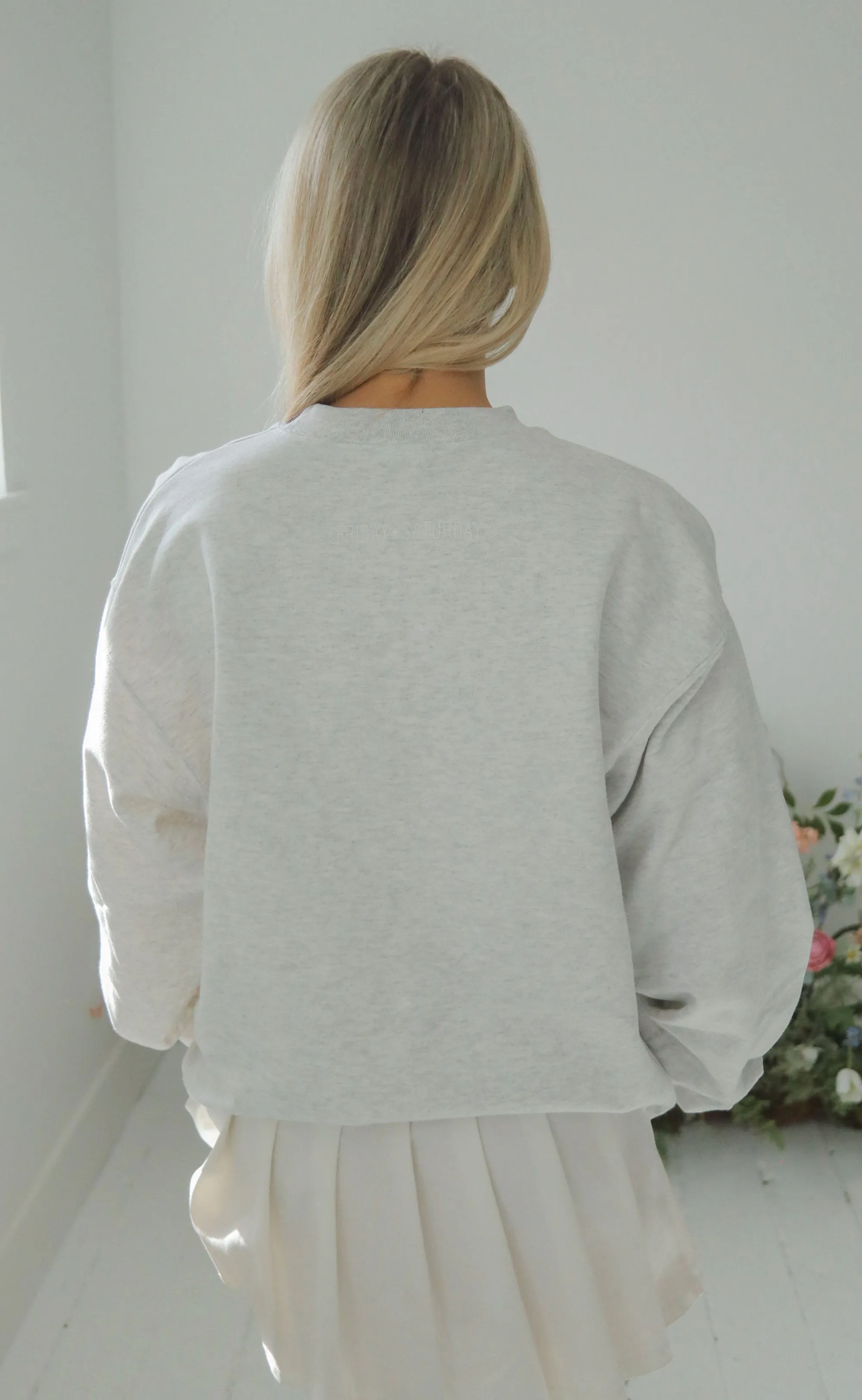 friday   saturday: bridesmaid sweatshirt