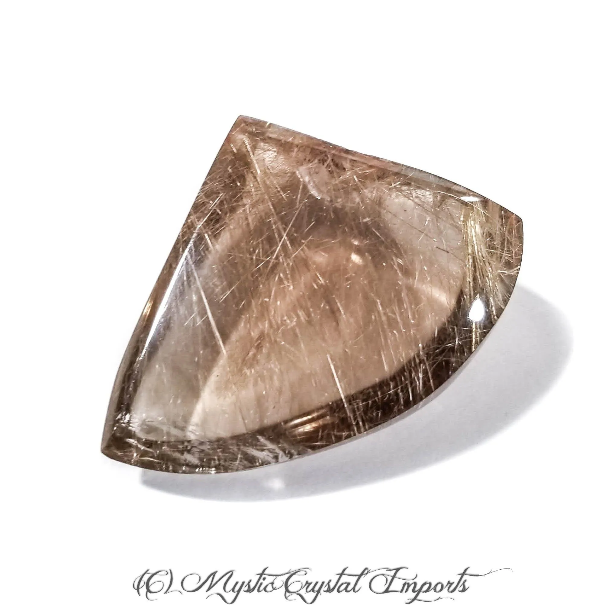 Golden Rutilated Quartz Crystal  - Extra Fine, 299 Carots