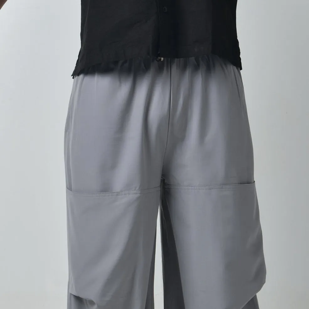 Grey Air Parachute Pants For Men ( Toji Pants )