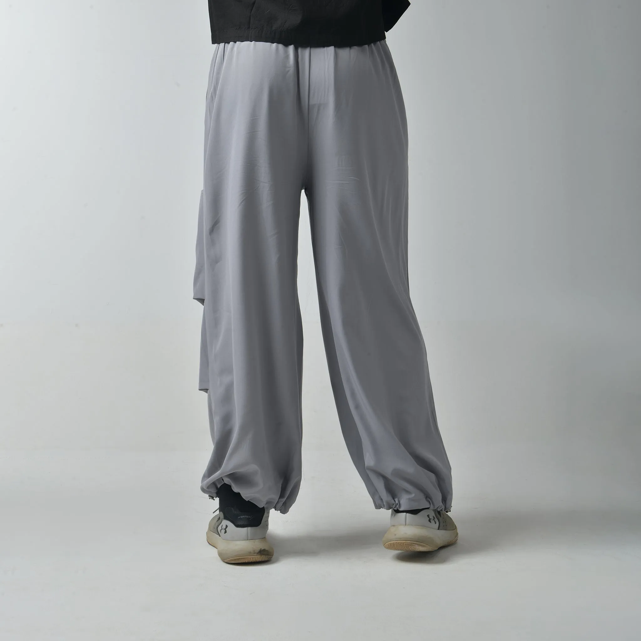 Grey Air Parachute Pants For Men ( Toji Pants )