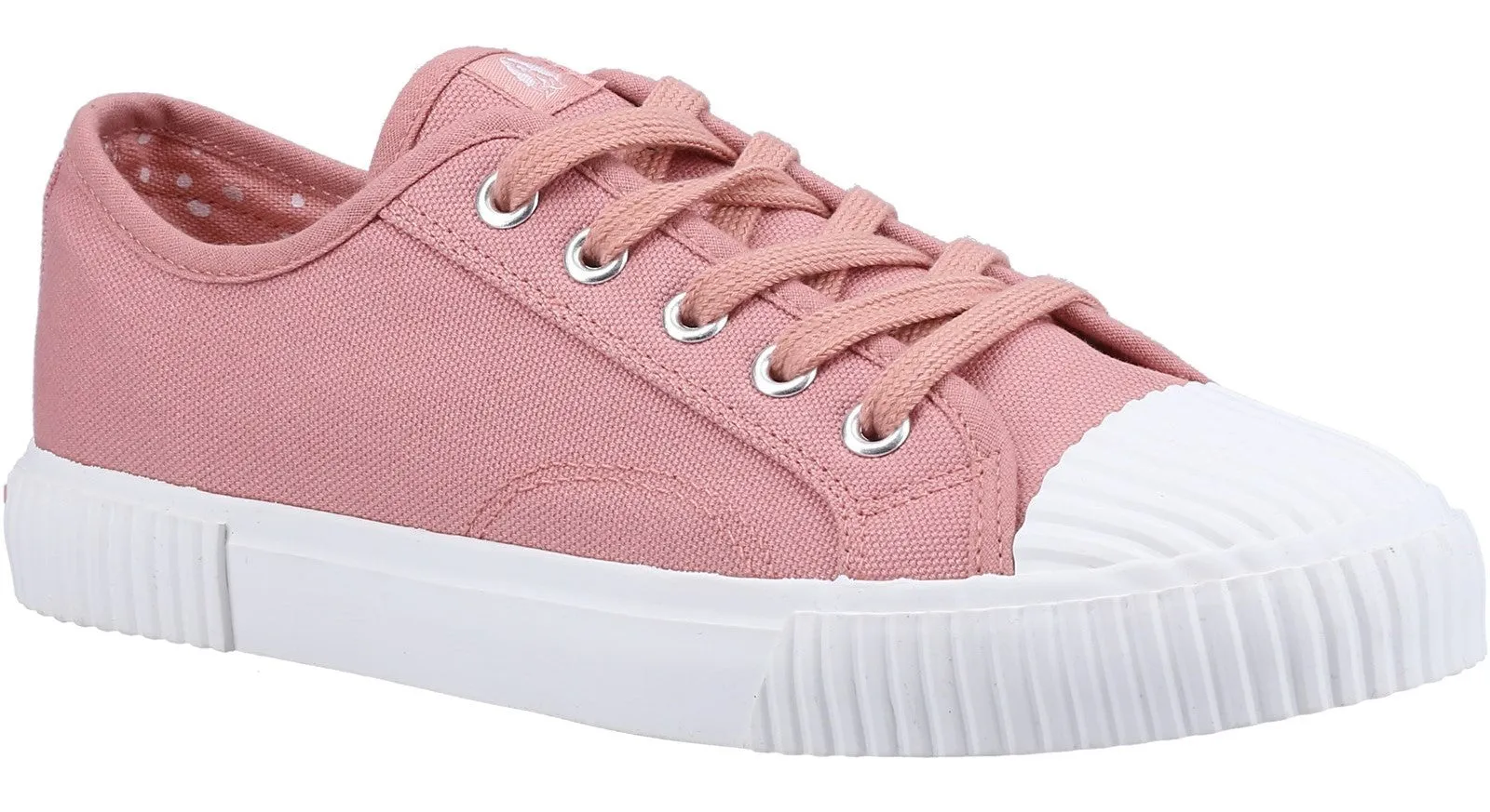 Hush Puppies Brooke Womens Lace Up Canvas Trainer