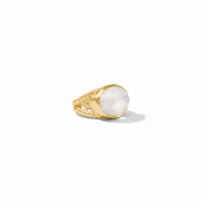 Julie Vos Nassau Statement Ring, Clear Crystal