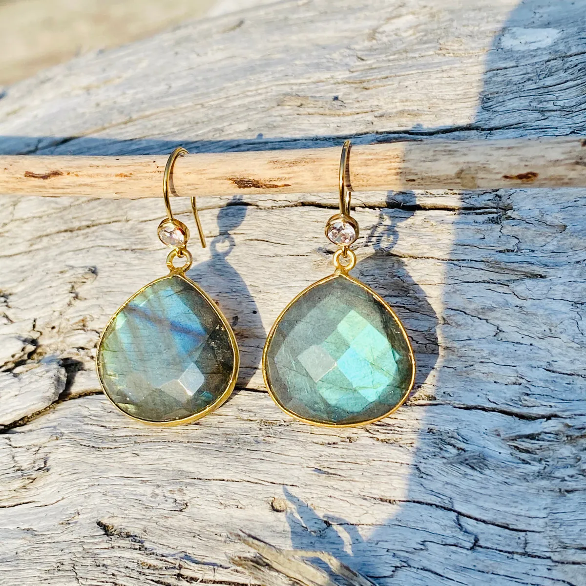 Labradorite Crystal Earrings for a Positive Change in Your Life