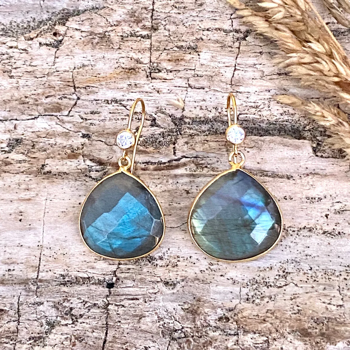 Labradorite Crystal Earrings for a Positive Change in Your Life