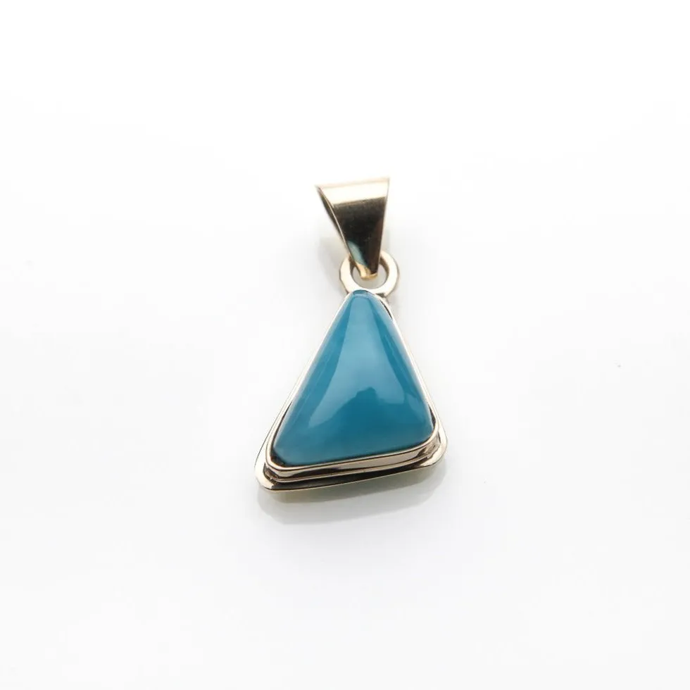 Larimar Gold Pendant Mitul