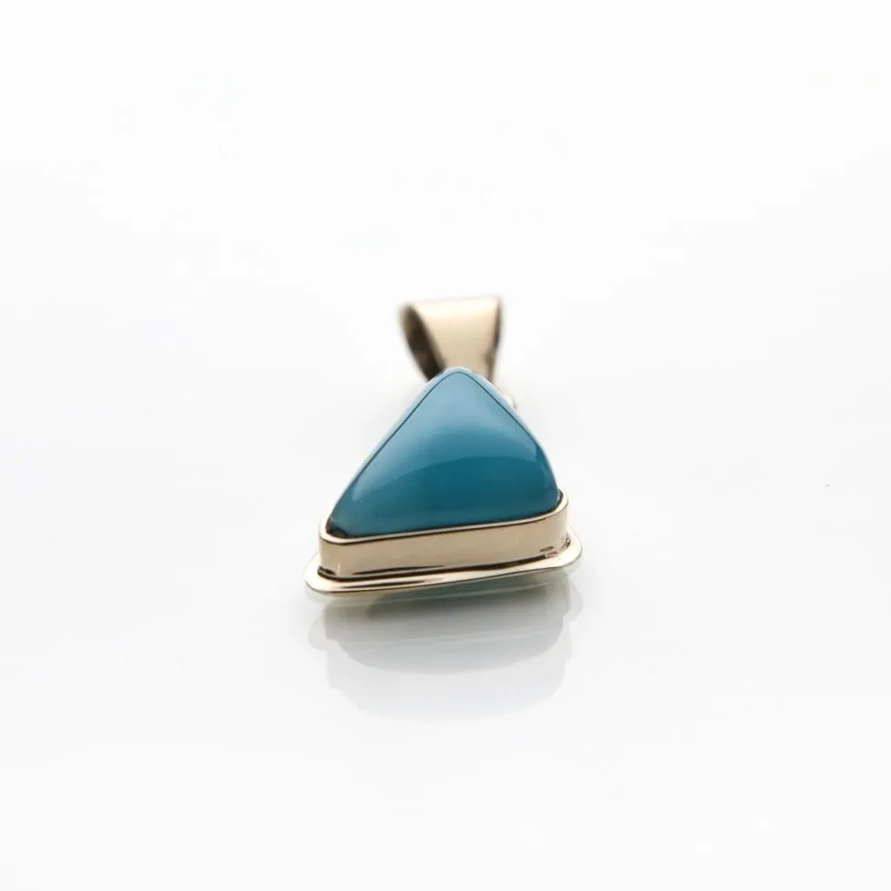 Larimar Gold Pendant Mitul