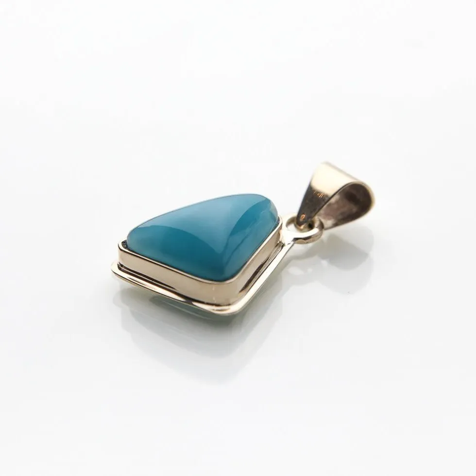 Larimar Gold Pendant Mitul