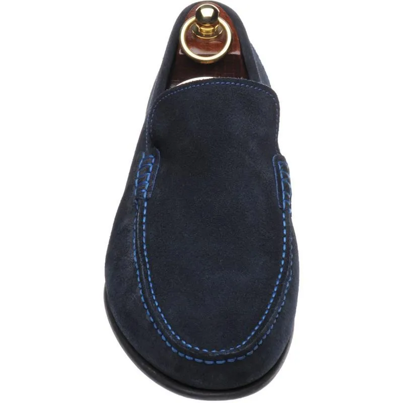 LOAKE Nicholson Moccasin shoe - Navy Suede - c