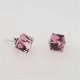 MCJ Swarovski Crystal Studs Square Stone