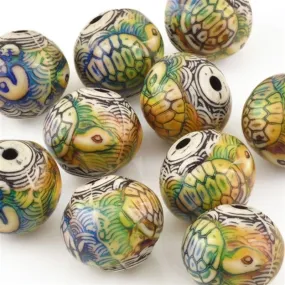 Mirage-17.5x16mm Turtle Island-Color Changing-Quantity 1 Bead