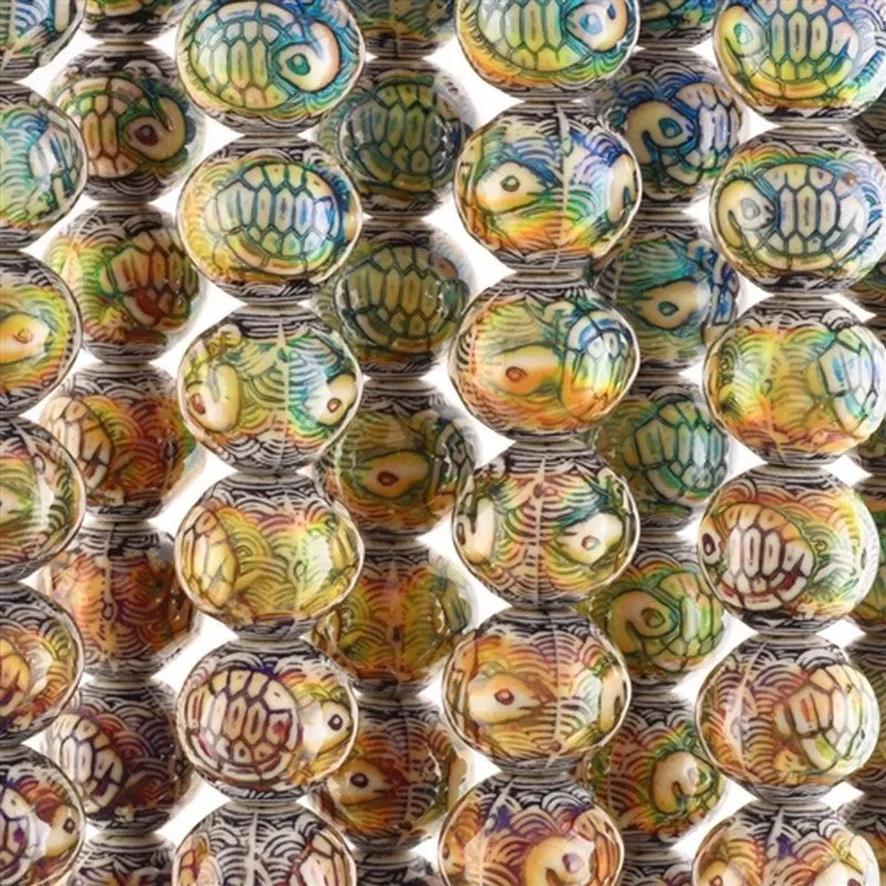 Mirage-17.5x16mm Turtle Island-Color Changing-Quantity 1 Bead