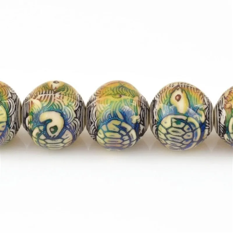 Mirage-17.5x16mm Turtle Island-Color Changing-Quantity 1 Bead