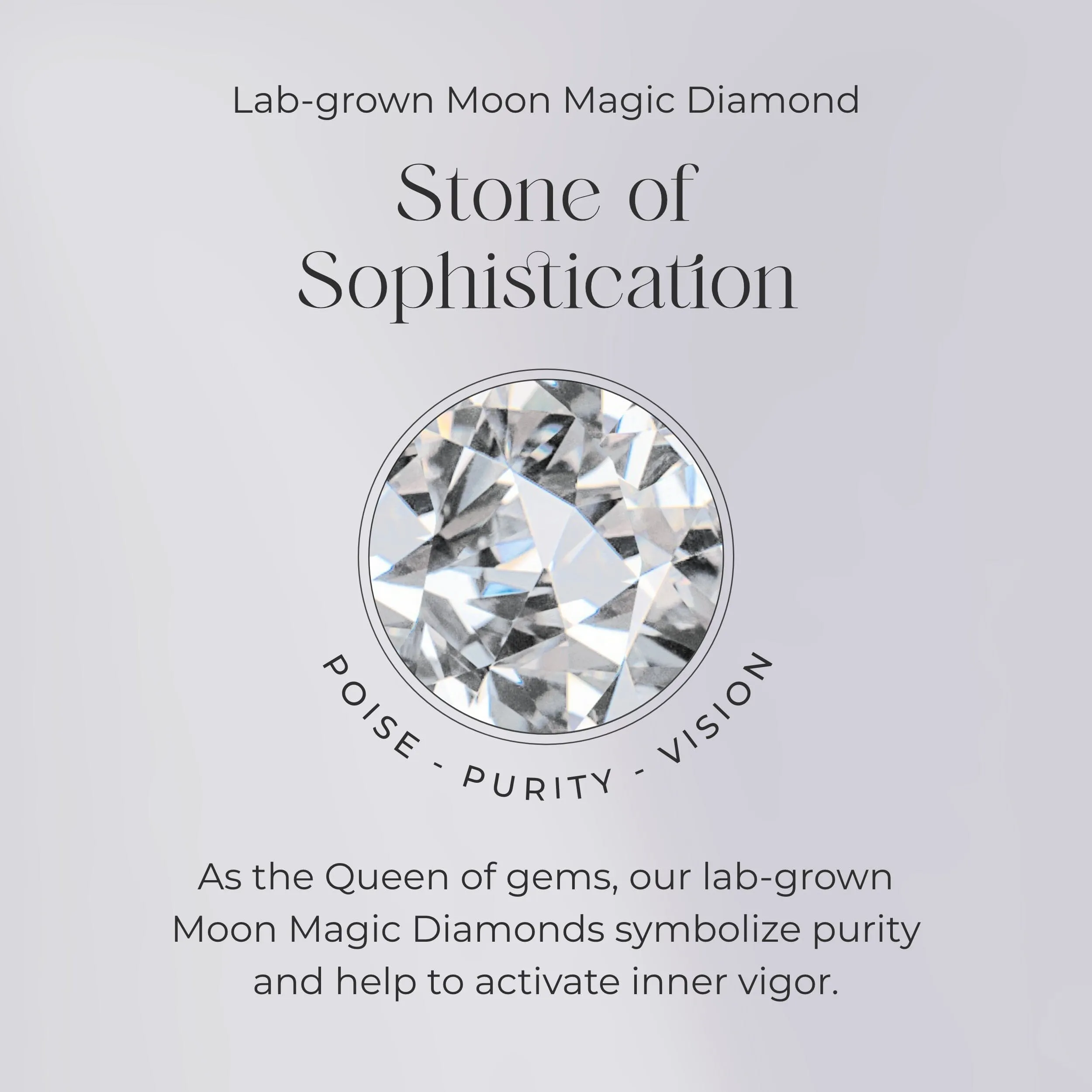 Moonstone Lab Diamond Necklace - Leo Zodiac Constellation