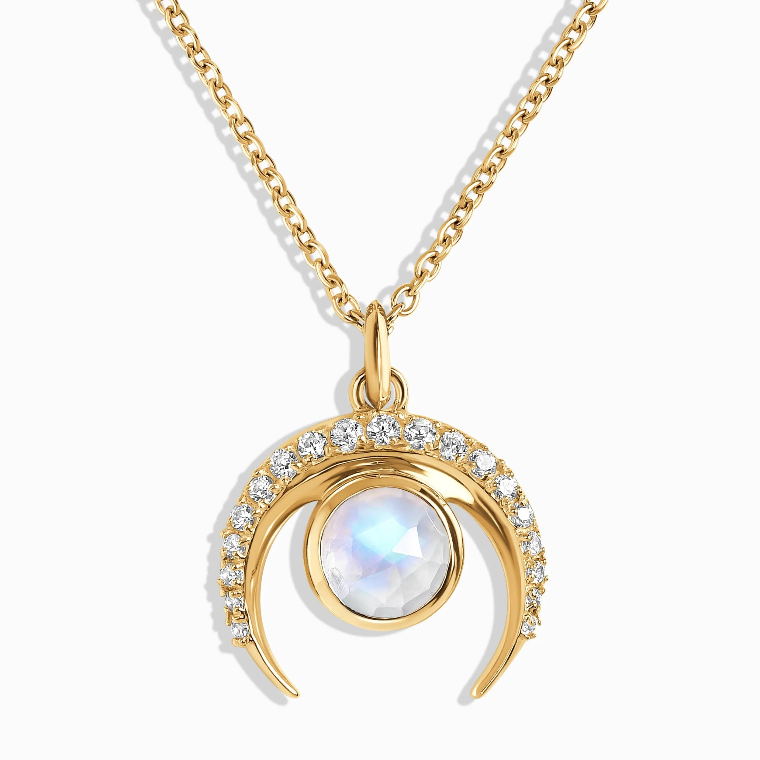 Moonstone White Zircon Necklace - Luxe Moon