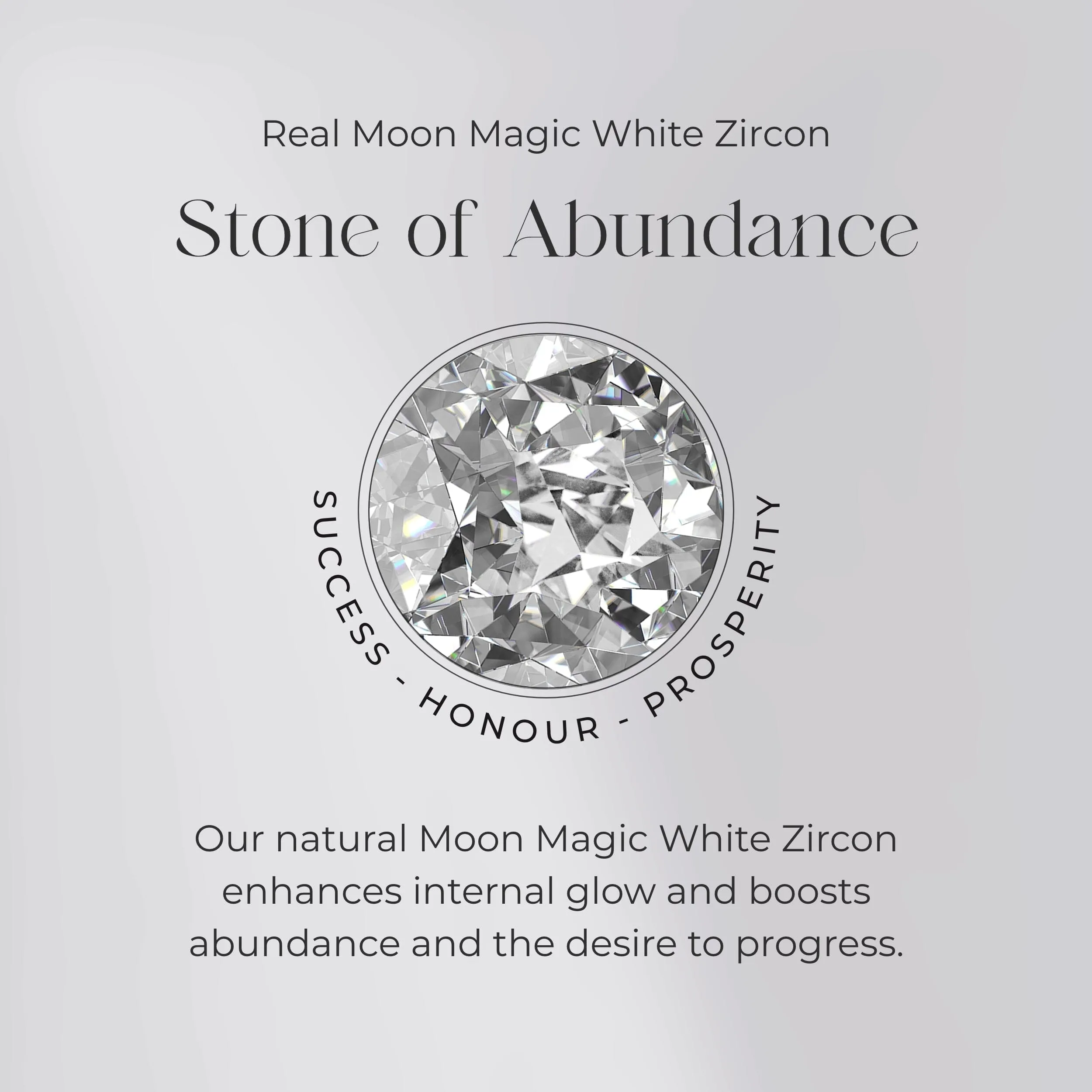 Moonstone White Zircon Necklace - Luxe Moon