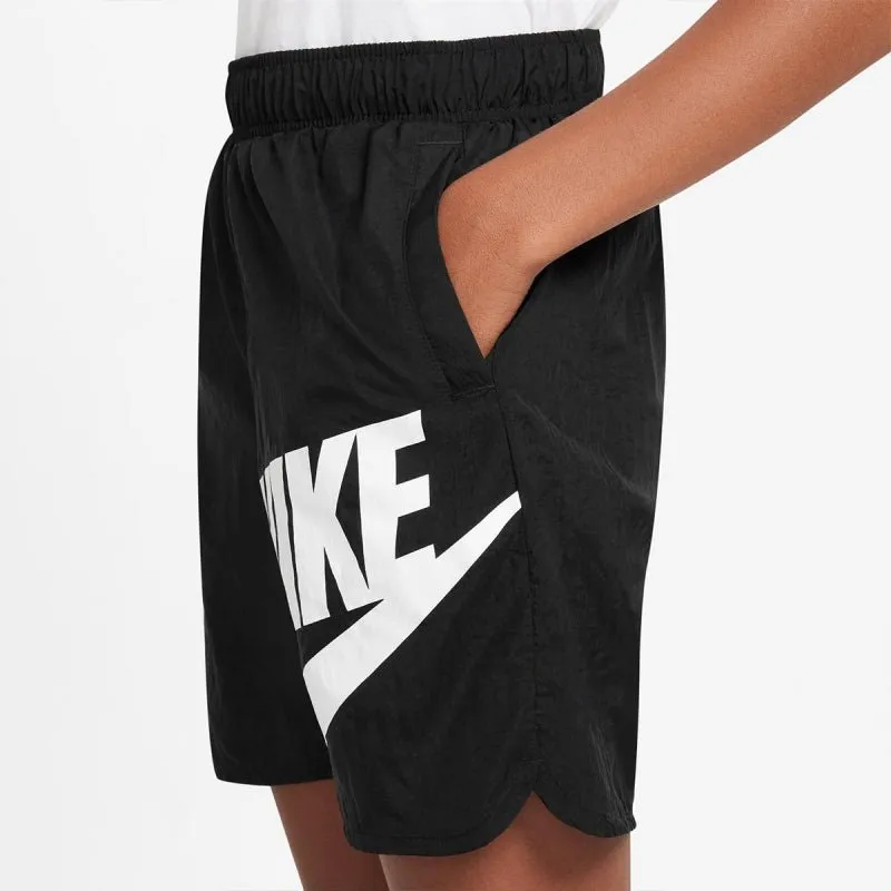 NIKE JUNIOR HBR BLACK SHORTS