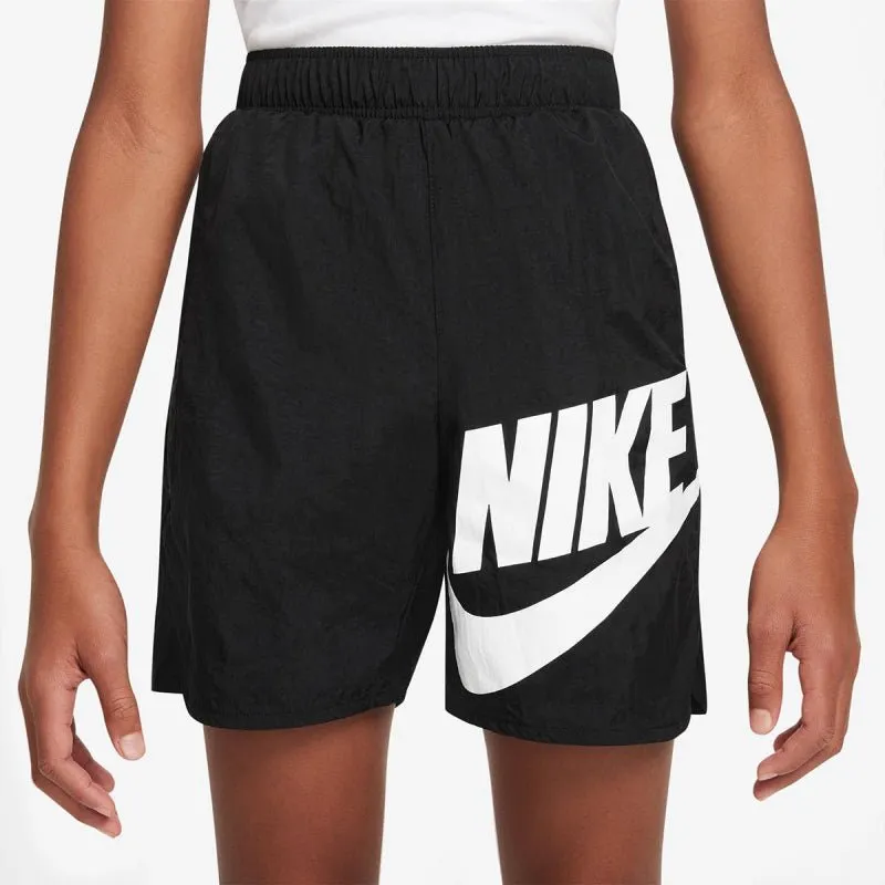 NIKE JUNIOR HBR BLACK SHORTS