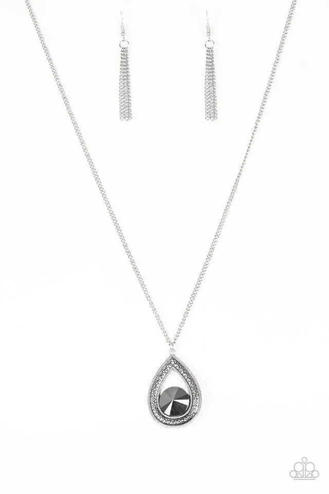 Paparazzi Accessories - Castle Cabaret - Silver Necklace