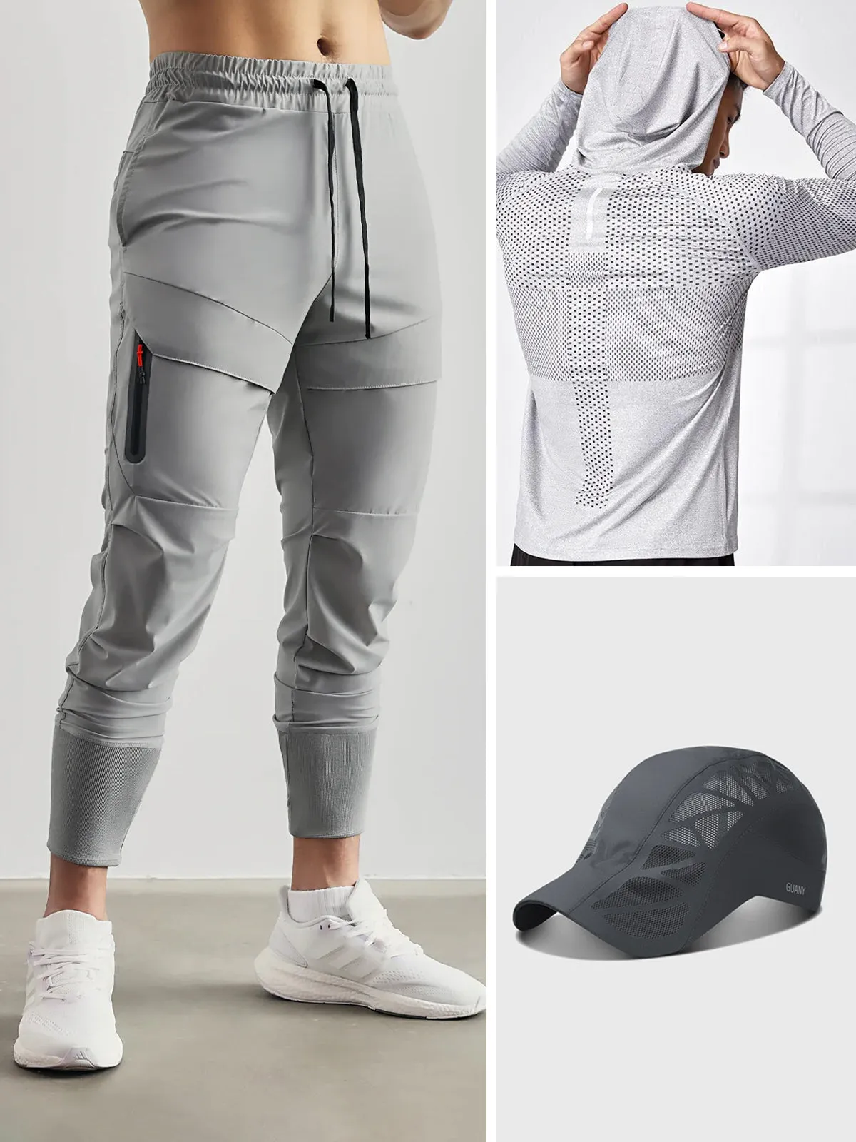 Performance Bestseller Look Hoodie Cap Jogger 3 Pcs