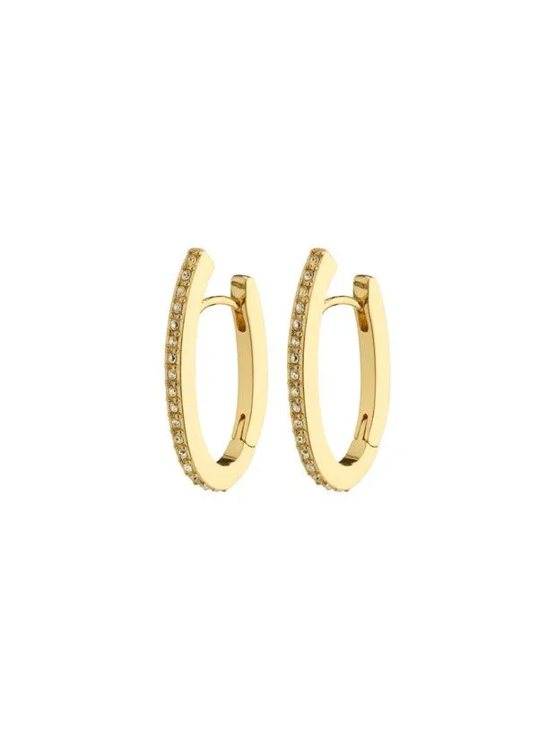 PILGRIM Anaya Crystal Hoop Earrings