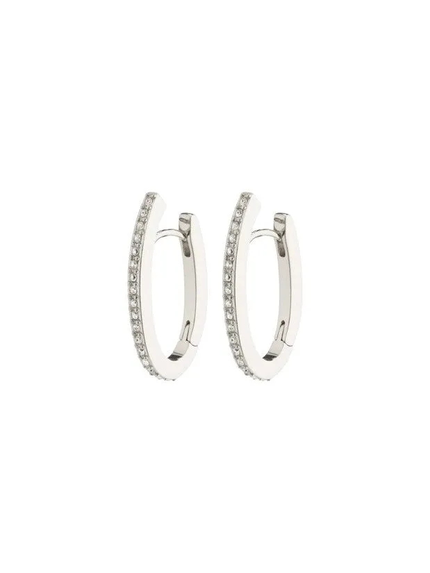 PILGRIM Anaya Crystal Hoop Earrings