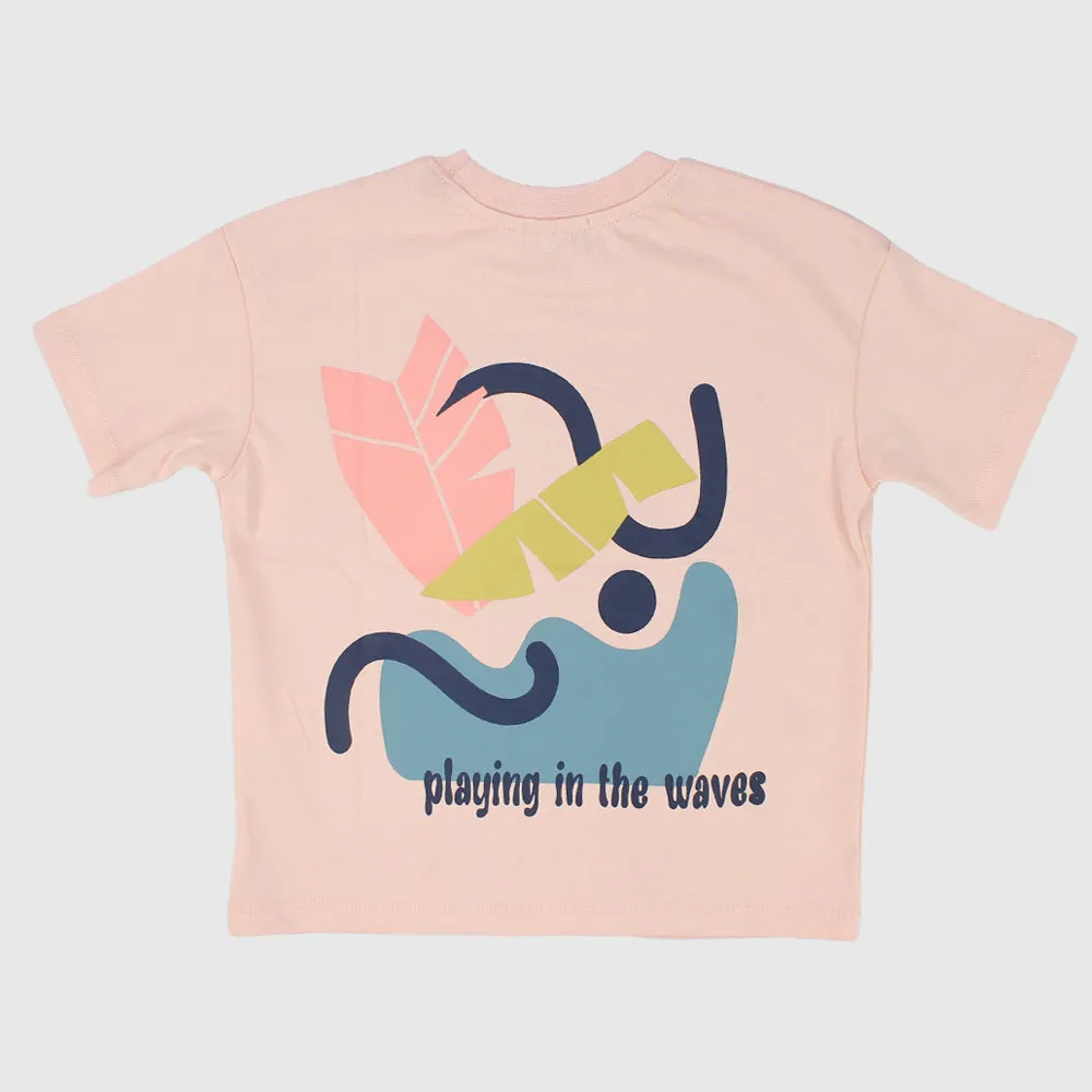 "Playing In The Waves" Short-Sleeved T-Shirt