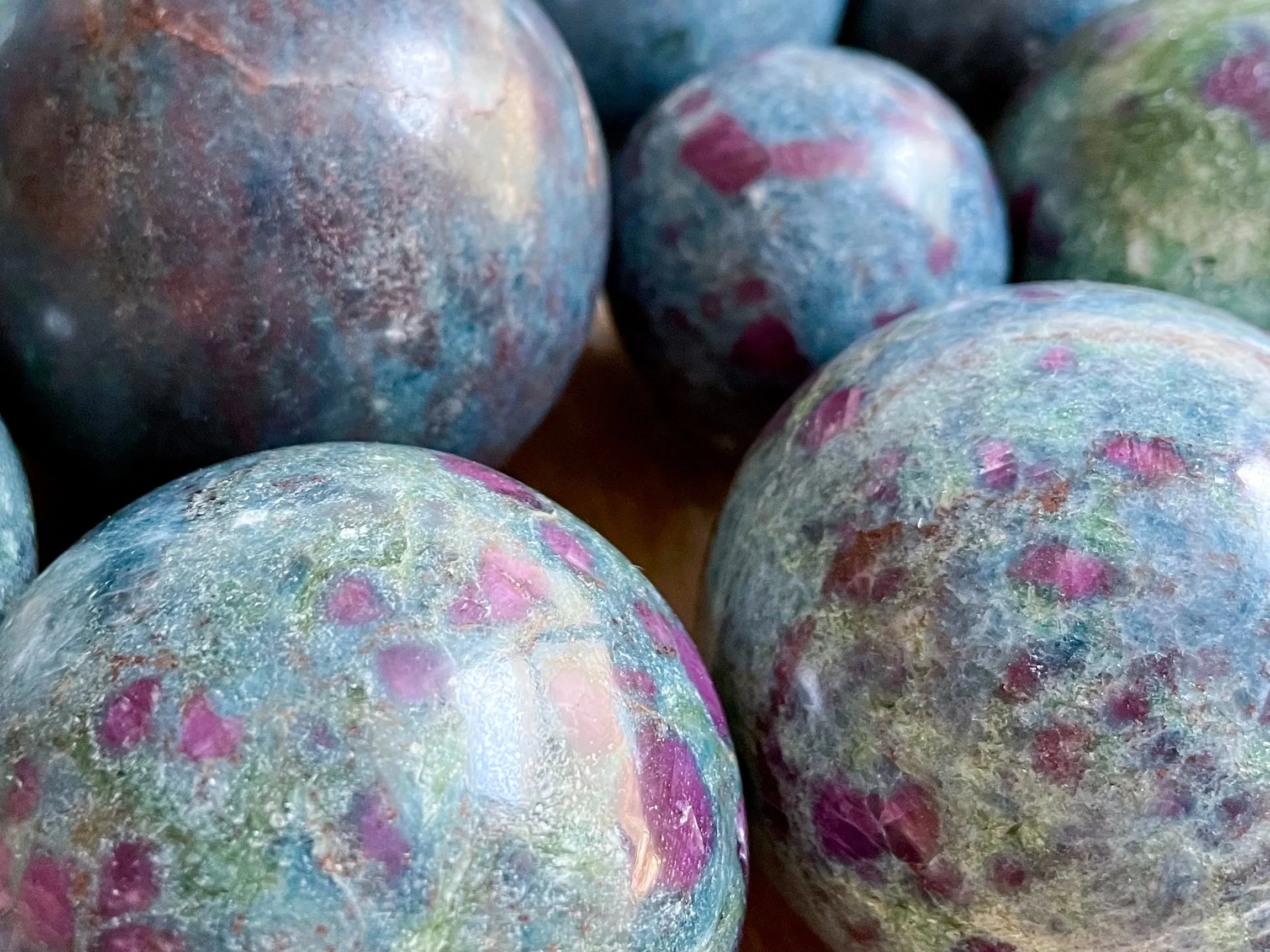 Ruby in Kyanite Sphere