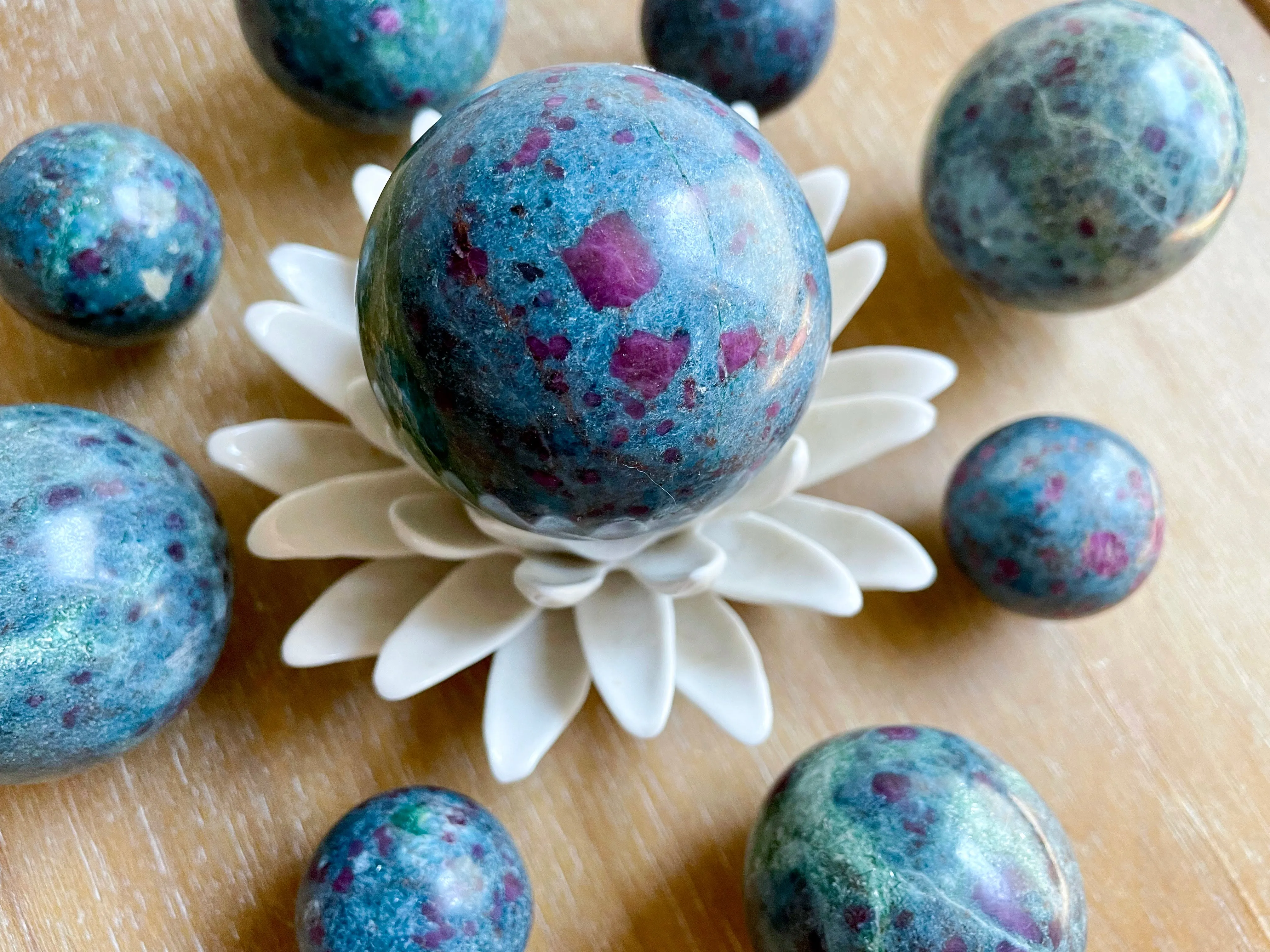 Ruby in Kyanite Sphere