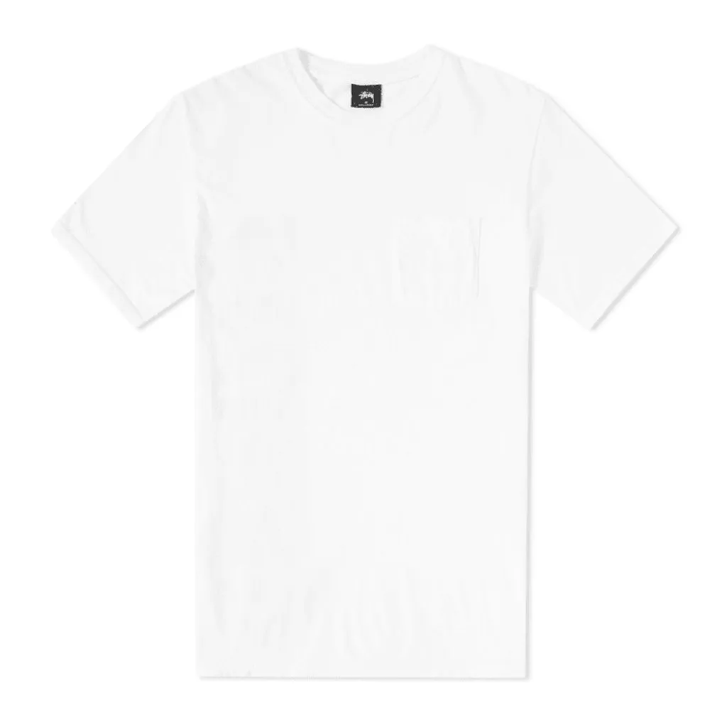 STUSSY C-THRU PIG DYED PKT TEE NATURAL 1944160