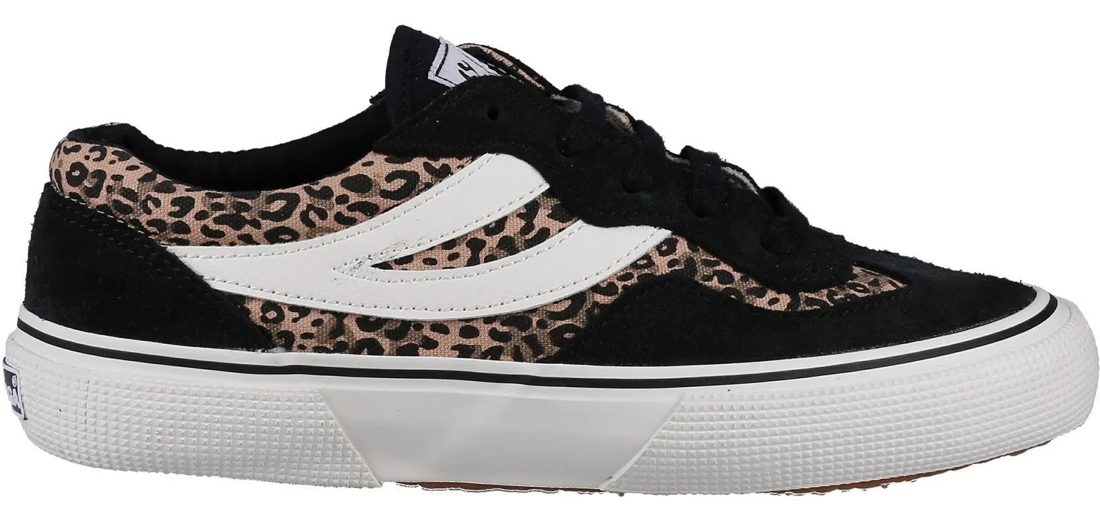 Superga 2941 Revolley Leopard Womens Lace Up Trainer