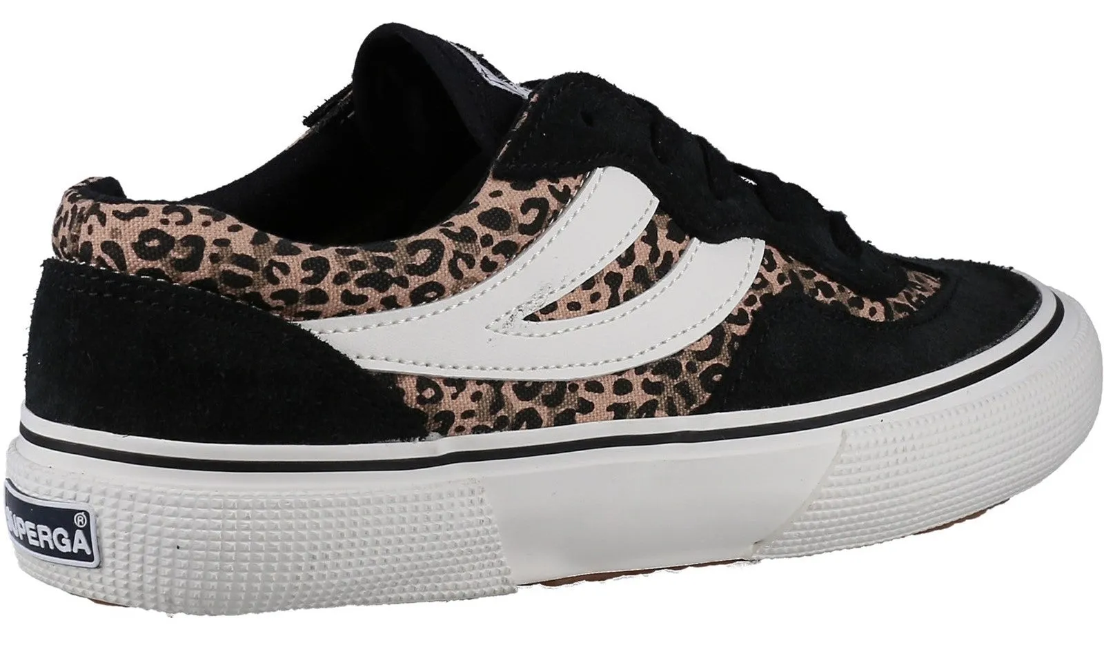 Superga 2941 Revolley Leopard Womens Lace Up Trainer