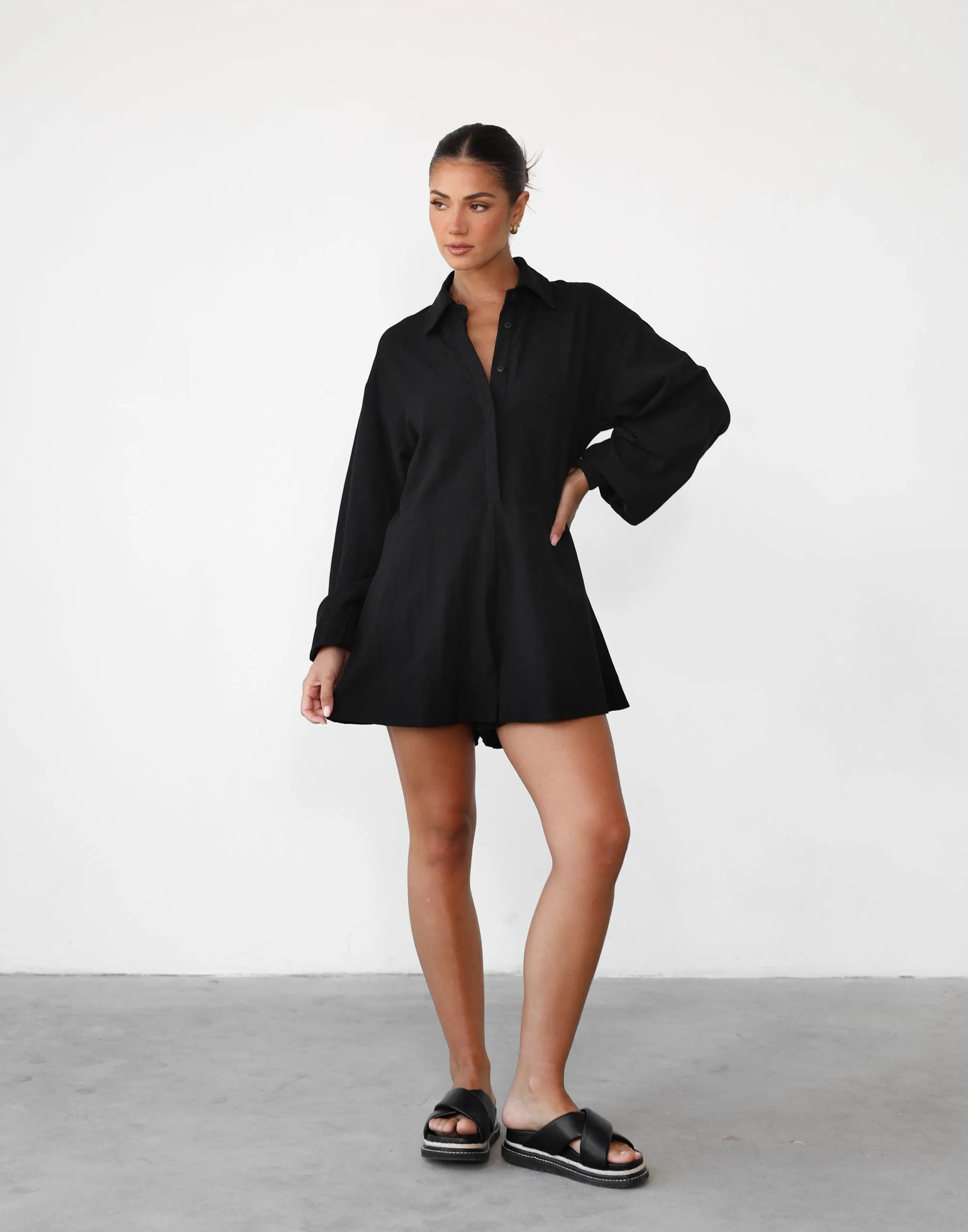 Take Your Time Playsuit (Black)