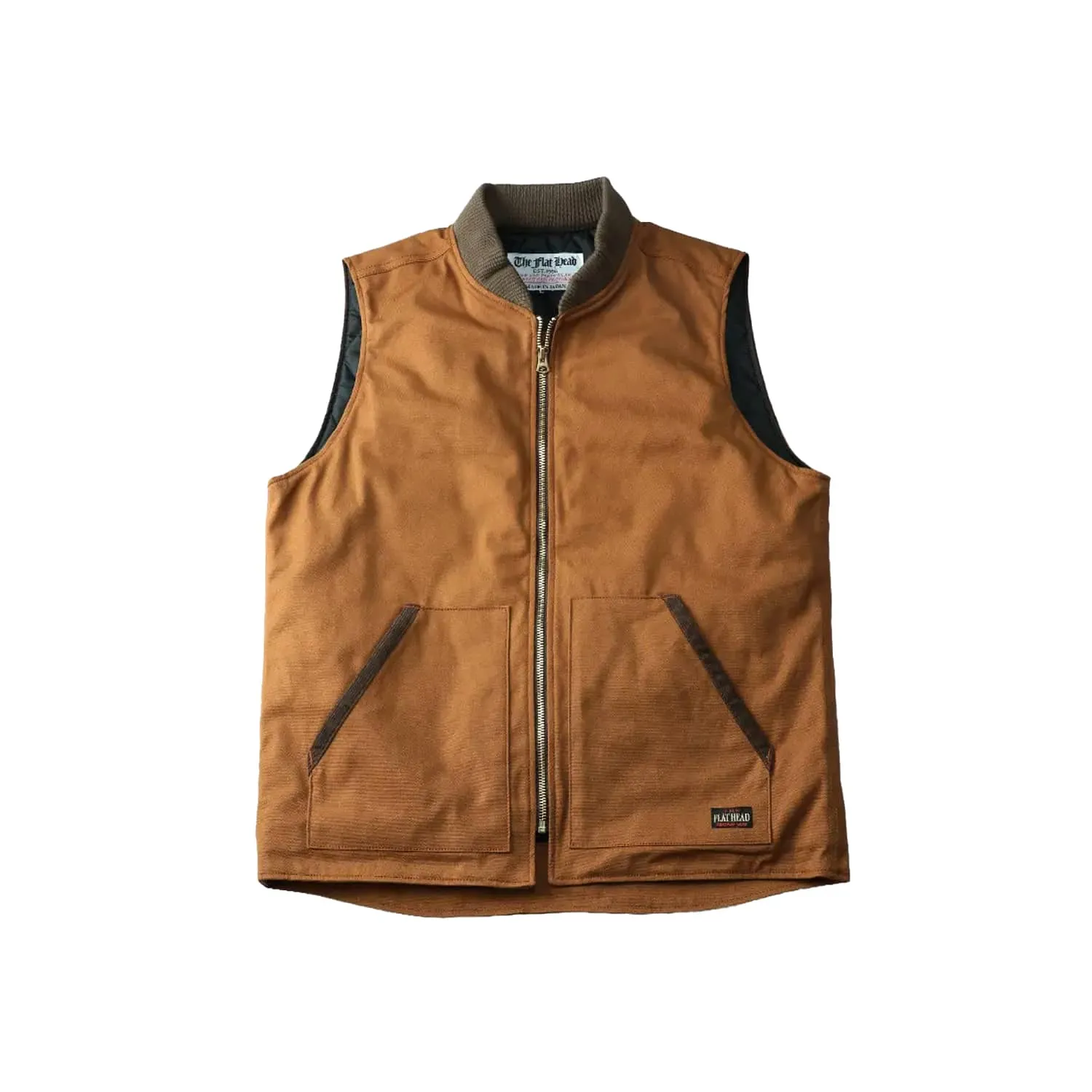 The Flat Head FN-OJ-CV003 Duck Vest Brown